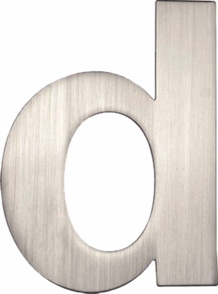 Afbeeldingen van Oxloc Huisnummer D , 120 mm, rvs