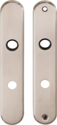 Afbeeldingen van Oxloc Langschild WC72 x 8 rvs, ovaal model