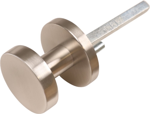 Afbeeldingen van Oxloc Deurkruk Tilburg knop/krukgarnituur, knop vast op rozet, deurkruk vastdraaibaar, rvs