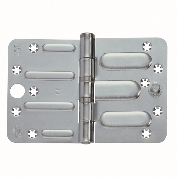 Afbeeldingen van AXA Heavy Duty veiligheidsscharnier schijflager topcoat 114x175mm ronder hoeken SKG2