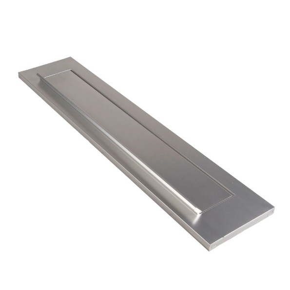 Afbeeldingen van AMI Briefplaat met valklep TA 340 x 73 mm, deurdikte 55-60 mm, zonder veer, f1