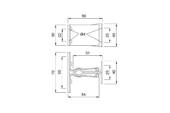 Afbeeldingen van KWS Deurvastzetter wandmontage aluminium 1072