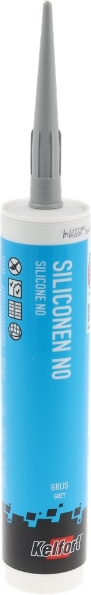 Afbeeldingen van Kelfort Siliconenkit NO grijs 310ml