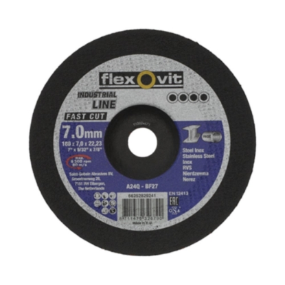 Afbeeldingen van Flexovit Afbraamschijf Fast Cut Inox A24Q  T27/80 180x7,0x22