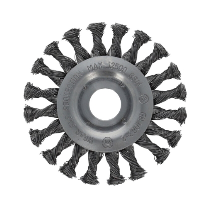 Afbeeldingen van Flexovit Rondborstel Staaldraad Getordeerd 0.5 115x11x22