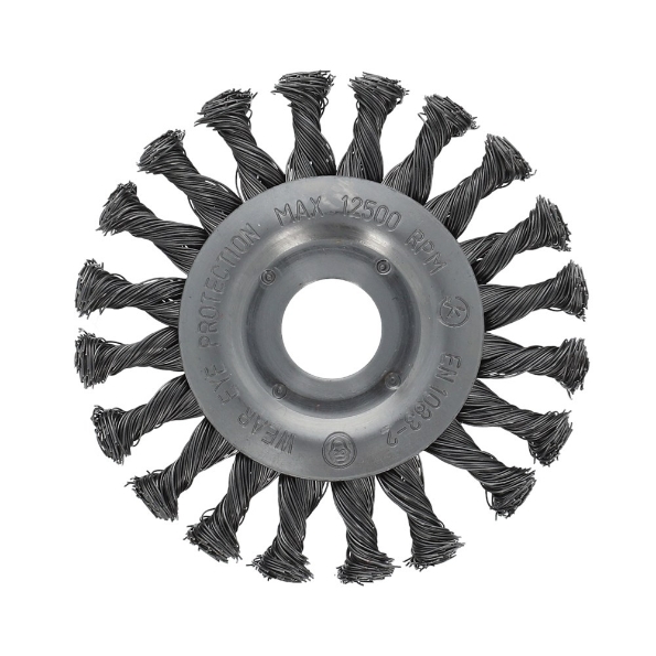 Afbeeldingen van Flexovit Rondborstel Staaldraad Getordeerd 0.5 115x11x22