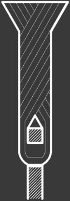 Afbeeldingen van LESSMANN Getordeerde roterende borstels, éénrijig, staaldraad 115mm m14