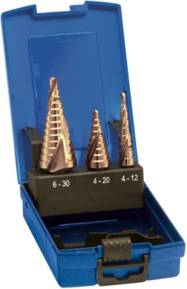 Afbeeldingen van FORUM HSS trapboorset, TiN 4-30mm