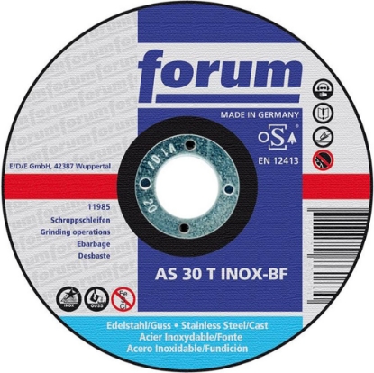 Afbeeldingen van FORUM Afbraamschijf voor roestvrij staal 115x22.23x6