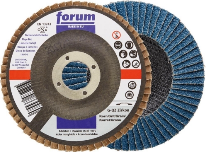 Afbeeldingen van FORUM Lamellenschuurschijf, recht 115x22.23mm K80