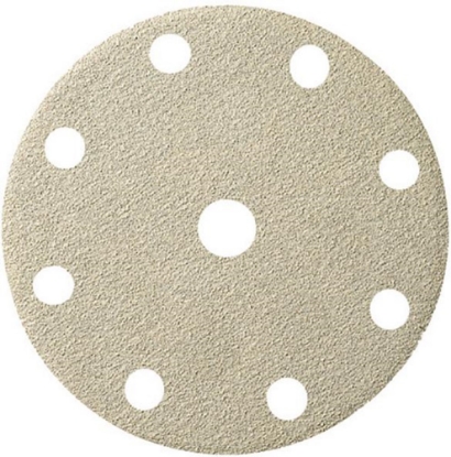 Afbeeldingen van FORUM Schuurschijf klittenband, korund, wit, 9 gaten k60 125mm