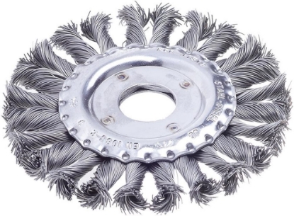 Afbeeldingen van FORUM Ronde borstel, staaldraad, getordeerd 125x22.2mm