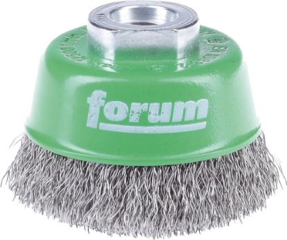 Afbeeldingen van FORUM Komborstel, roestvast staaldraad, gegolfd M14 60mm