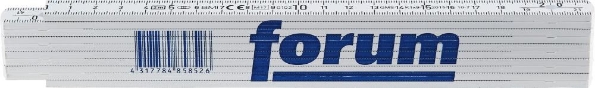 Afbeeldingen van FORUM Kunststof duimstok 2mx16mm