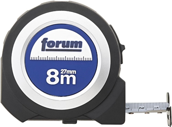 Afbeeldingen van FORUM Rolbandmaat, Stalen band 8m x 27mm
