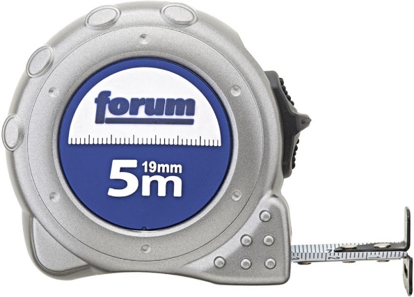 Afbeeldingen van FORUM Rolbandmaat, nylon gecoat 5m x19mm