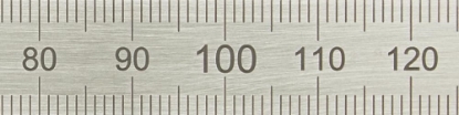Afbeeldingen van FORUM Stalen meetlat met mm-schaalverdeling 1000x30mm