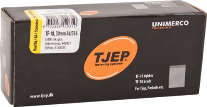 Afbeeldingen van TJEP Mini-Brad 0° 18GA TF-18 RVS A4 1,2x30mm (5000)