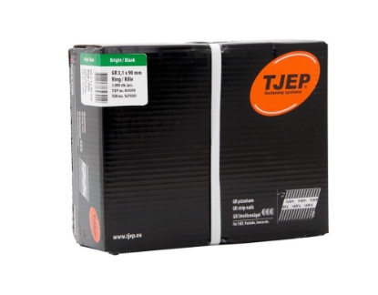 Afbeeldingen van TJEP Stripnagels 34° GR 31/90 D-Kop Blank 3,1x90mm (3000)