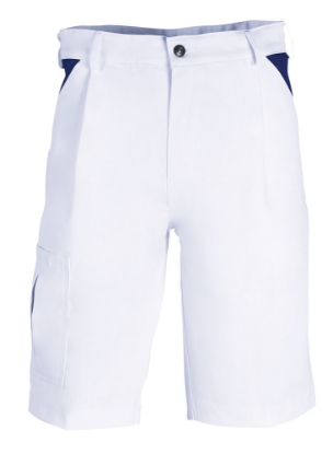 Afbeeldingen van HAVEP Workwear/Protective wear Bermuda Painter wit/korenblauw/marine blauw 58