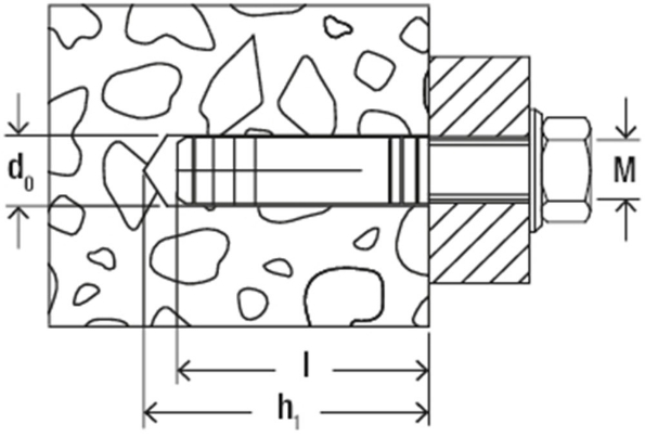 Afbeeldingen van fischer Messingplug MS m6x22mm