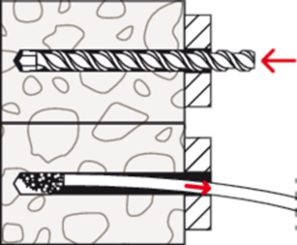 Afbeeldingen van fischer Constructieplug met zeskantschroef SXRL FUS 10x60