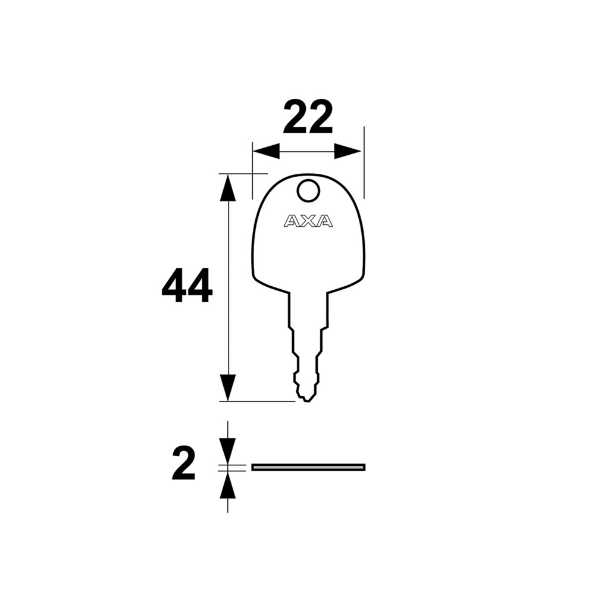 Afbeeldingen van AXA Sleutel (10x) 3990