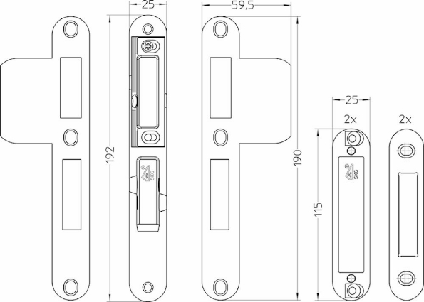 Afbeeldingen van Oxloc Veiligheidssluitkom set  tbv meerpuntssluiting skg3