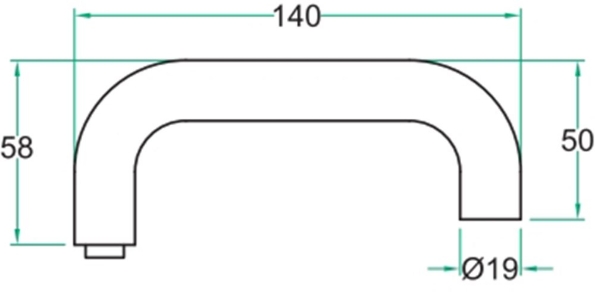 Afbeeldingen van Oxloc Deurkruk gatdeel U-model mat zwart