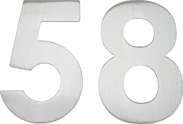 Afbeeldingen van Oxloc Huisnummer D , 120 mm, rvs