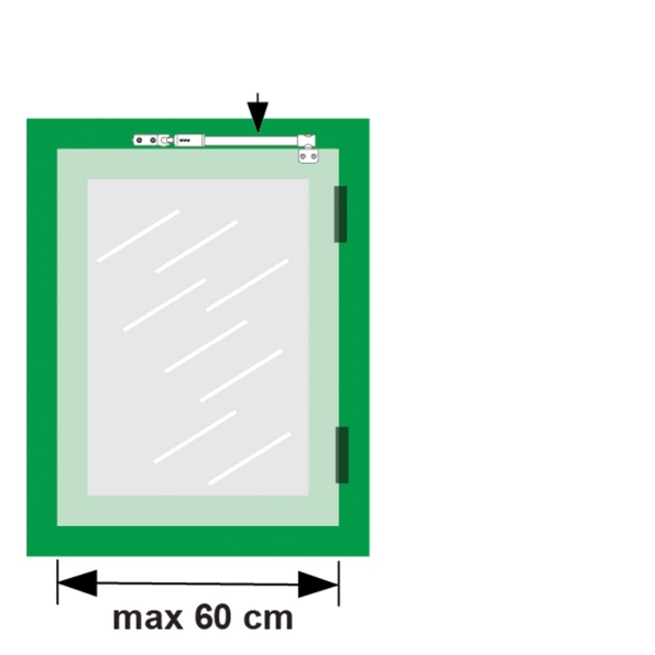 Afbeeldingen van AXA Telescopische uitzetter 30IN, binnendraaiend, wit, staal