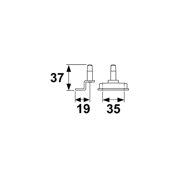 Afbeeldingen van AXA Uitzetterpen Elite ESH tochtstrip gegalvaniseerd
