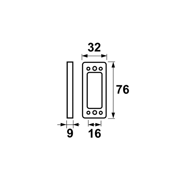 Afbeeldingen van AXA Onderlegplaat 3305 kunststof wit 9mm