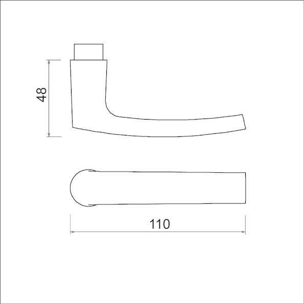 Afbeeldingen van AMI Deurkruk 332 deurdikte 40 mm zonder bouten f1