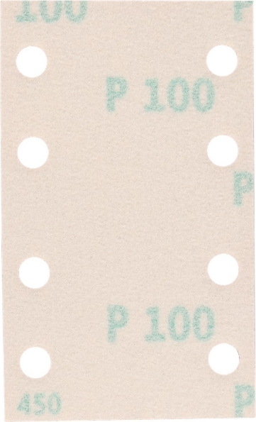 Afbeeldingen van Kelfort klitschuurstrook 80 x 133 k100 8 gaten rechte hoek rood