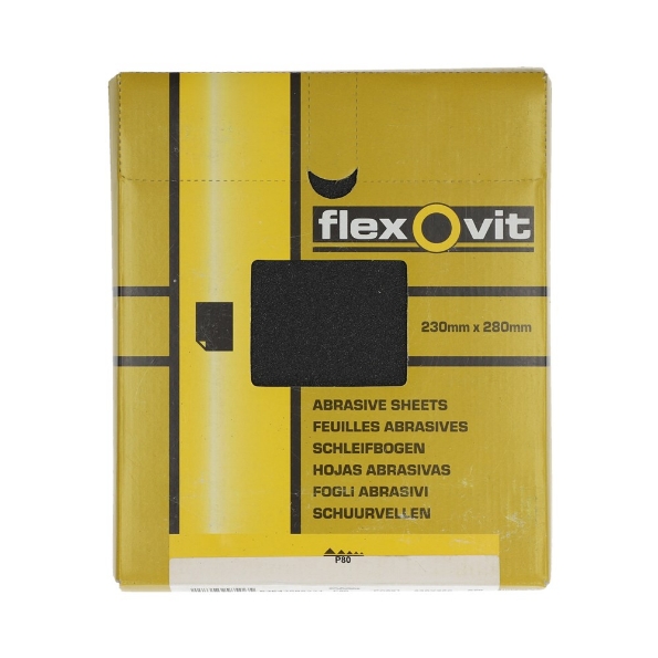 Afbeeldingen van Flexovit Schuurvel Waterproof PC891 K80