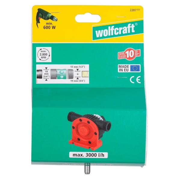 Afbeeldingen van Wolfcraft Pomp 2207 3000l/h