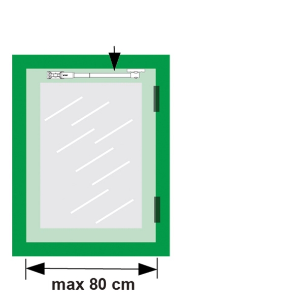 Afbeeldingen van AXA Telescopische uitzetter 35EX staal grijs buitendraaiend