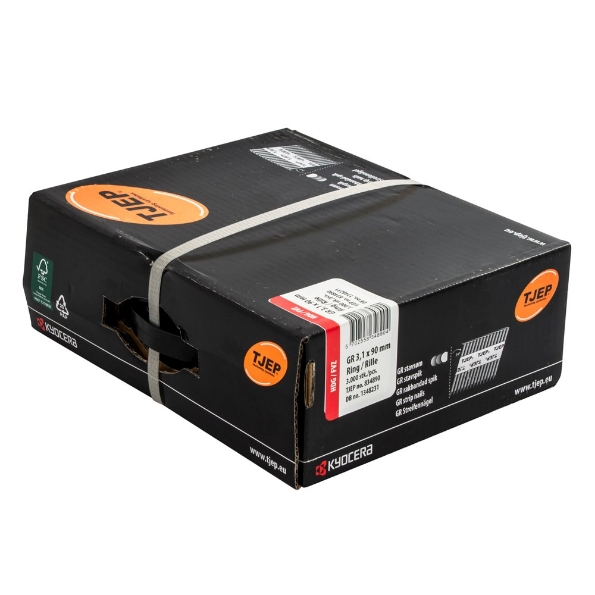 Afbeeldingen van TJEP Stripnagels 34° GR 31/90 D-Kop Thermisch verzinkt 3,1x90mm (3000)