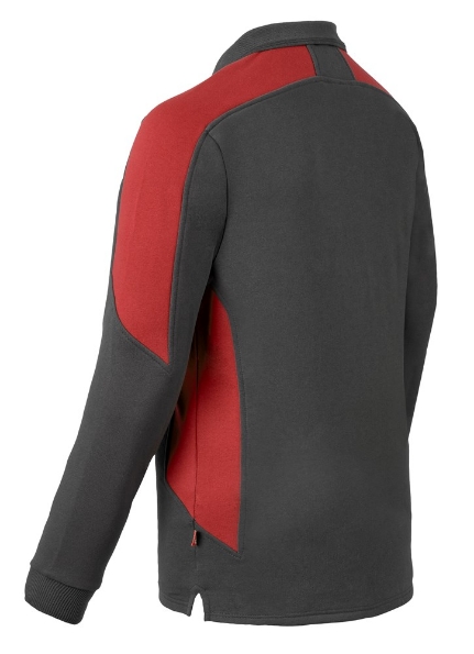 Afbeeldingen van Havep polosweater 10075 grijs/rood S