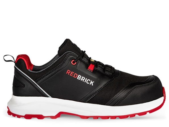Afbeeldingen van Redbrick Veiligheidsschoen laag aluminium (kruip)neus en composiet zool S3 ESD Pulse Low Zwart/rood 40