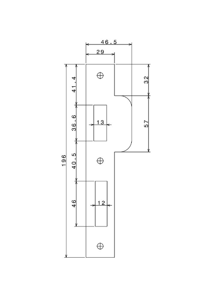 Afbeeldingen van Nemef Sluitplaat P 689/17 rvs