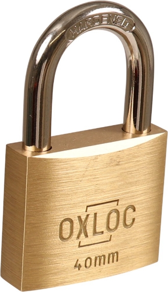 Afbeeldingen van Oxloc Cilinderhangslot gelijksluitend KA4002 messing 40mm