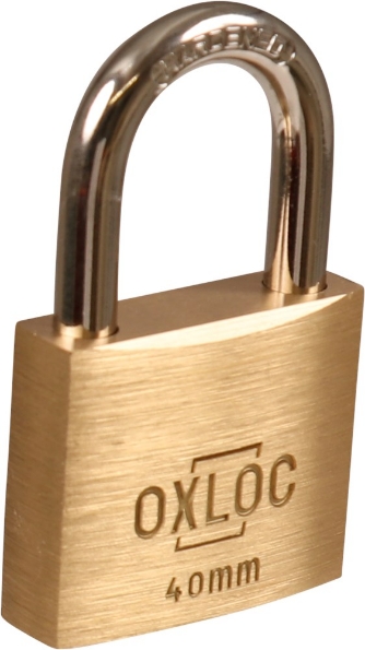 Afbeeldingen van Oxloc Cilinderhangslot gelijksluitend KA4005 messing 40mm