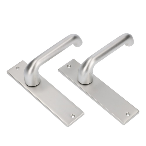 Afbeeldingen van AMI Kruk/kruk garnituur KS 178/43 - 386  deurdikte 40 mm met stift 8 x 100 mm blind rechte hoek f1