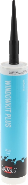 Afbeeldingen van Kelfort Beglazingskit WINDOWKIT PLUS zwart 310ml