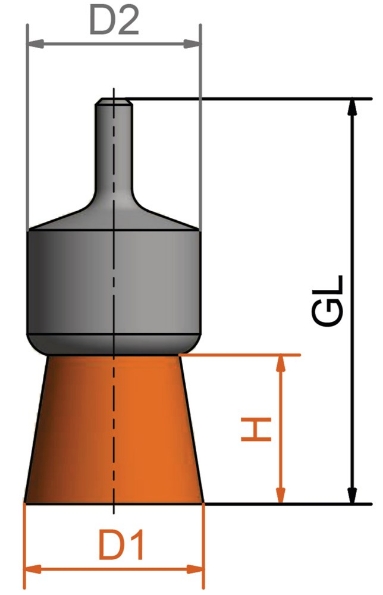 Afbeeldingen van Penseelborstel 12mm 6mm stift staal