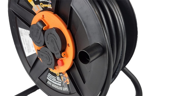Afbeeldingen van Qwatt Pro Kabelhaspel BM300 - NL 3x25,5mm  25 meter