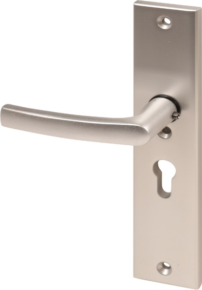 Afbeeldingen van Oxloc Veiligheid voordeurgarnituur met deurduwer PC55, rechts kerntrekbeveiliging SKG3 F1