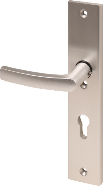 Afbeeldingen van Oxloc Veiligheid voordeurgarnituur met deurduwer PC72, links deurdikte 55mm kerntrekbeveiliging SKG3 F1